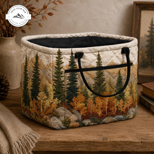 Forest Quilted Storage Basket TG20