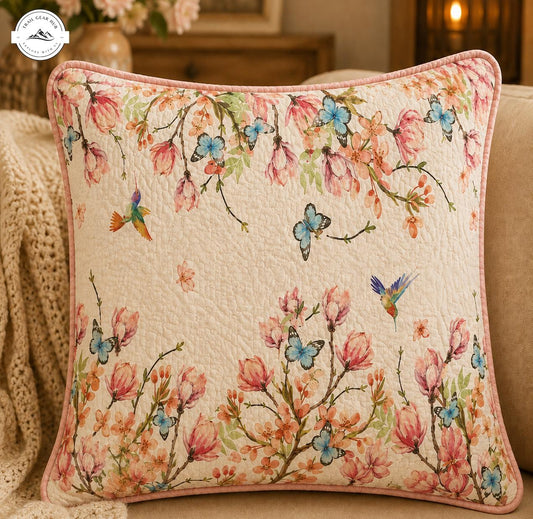 Botanical Bloom Quilted Pillow Cover TG57QLTPLC