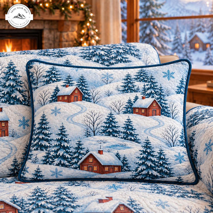 Cozy Winter Wonderland Quilted Pillow Cover TG209QLTPLC