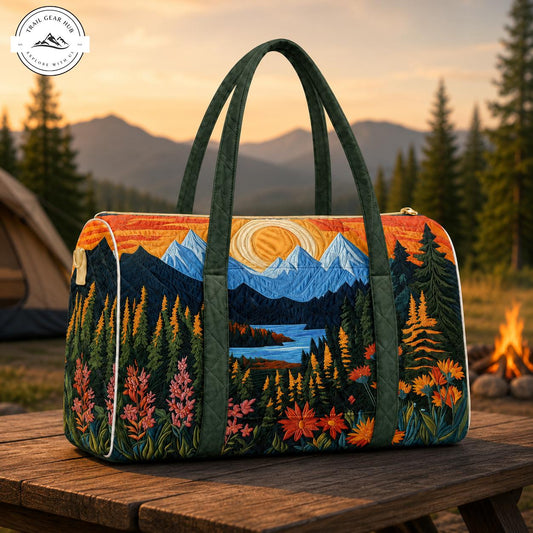 Mountain Scenic Personalized Quilted Travel Bag TG07