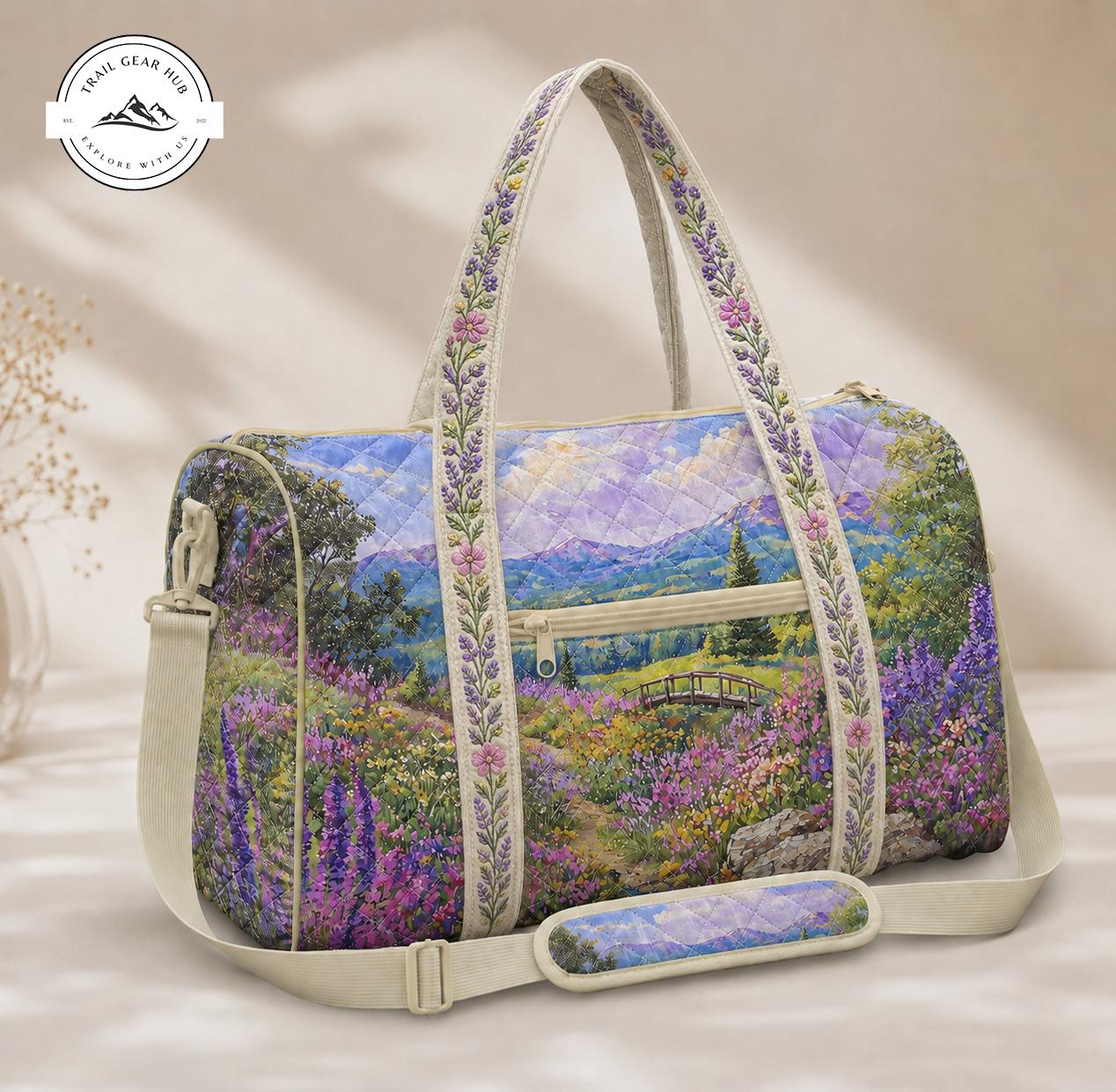 Wildflower Meadow Quilted Travel Bag TG15