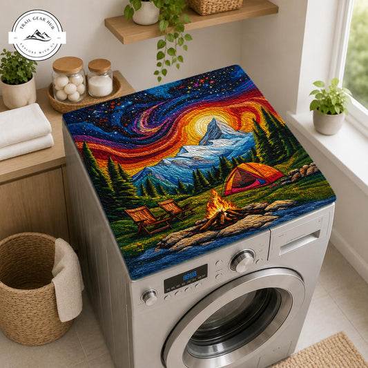 Camping Mountain Quilted Washing Machine Cover TG40QLTWMC
