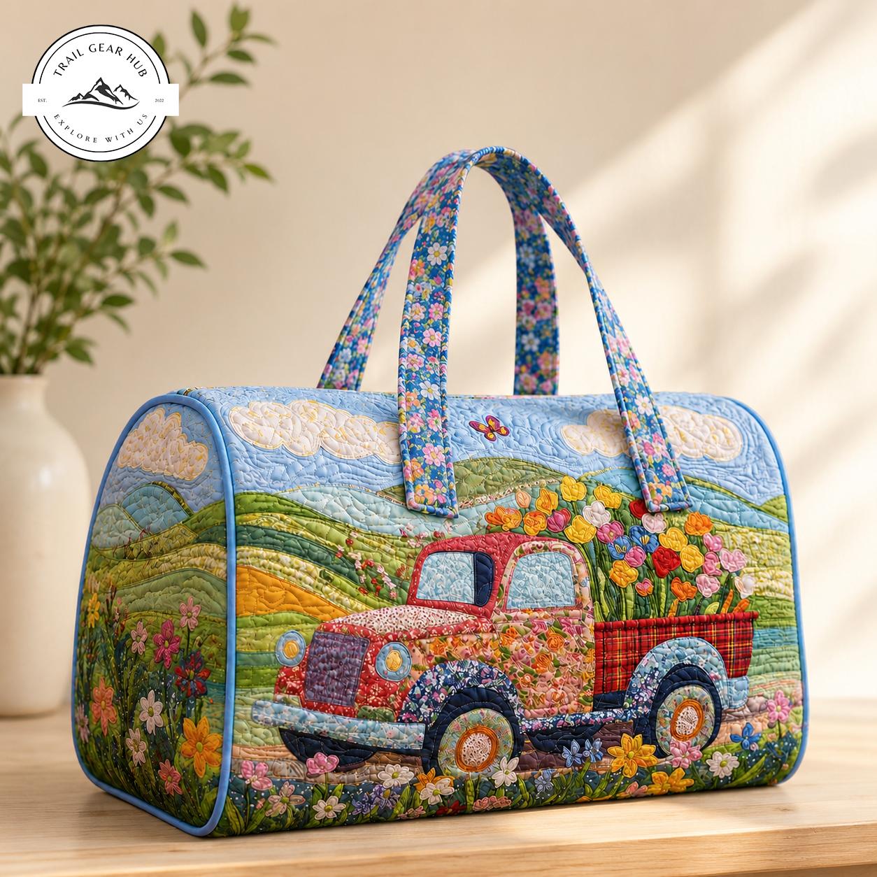 Vintage Truck Quilted Duffle Bag TG31