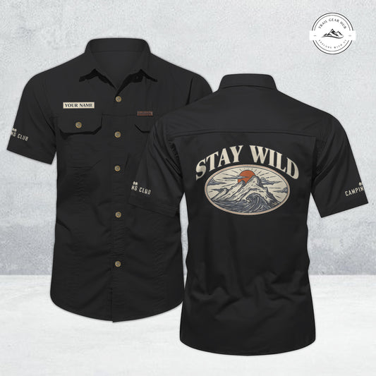 Trail Gear Hub Adventure Edition Men’s Short Sleeve Cargo Shirt TN03