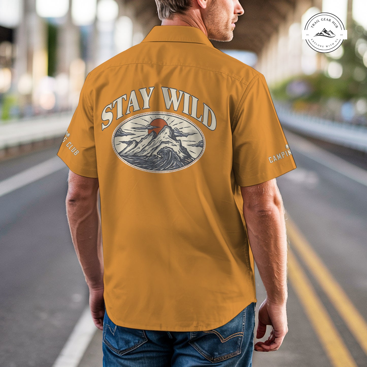 Trail Gear Hub Adventure Edition Men’s Short Sleeve Cargo Shirt TN03