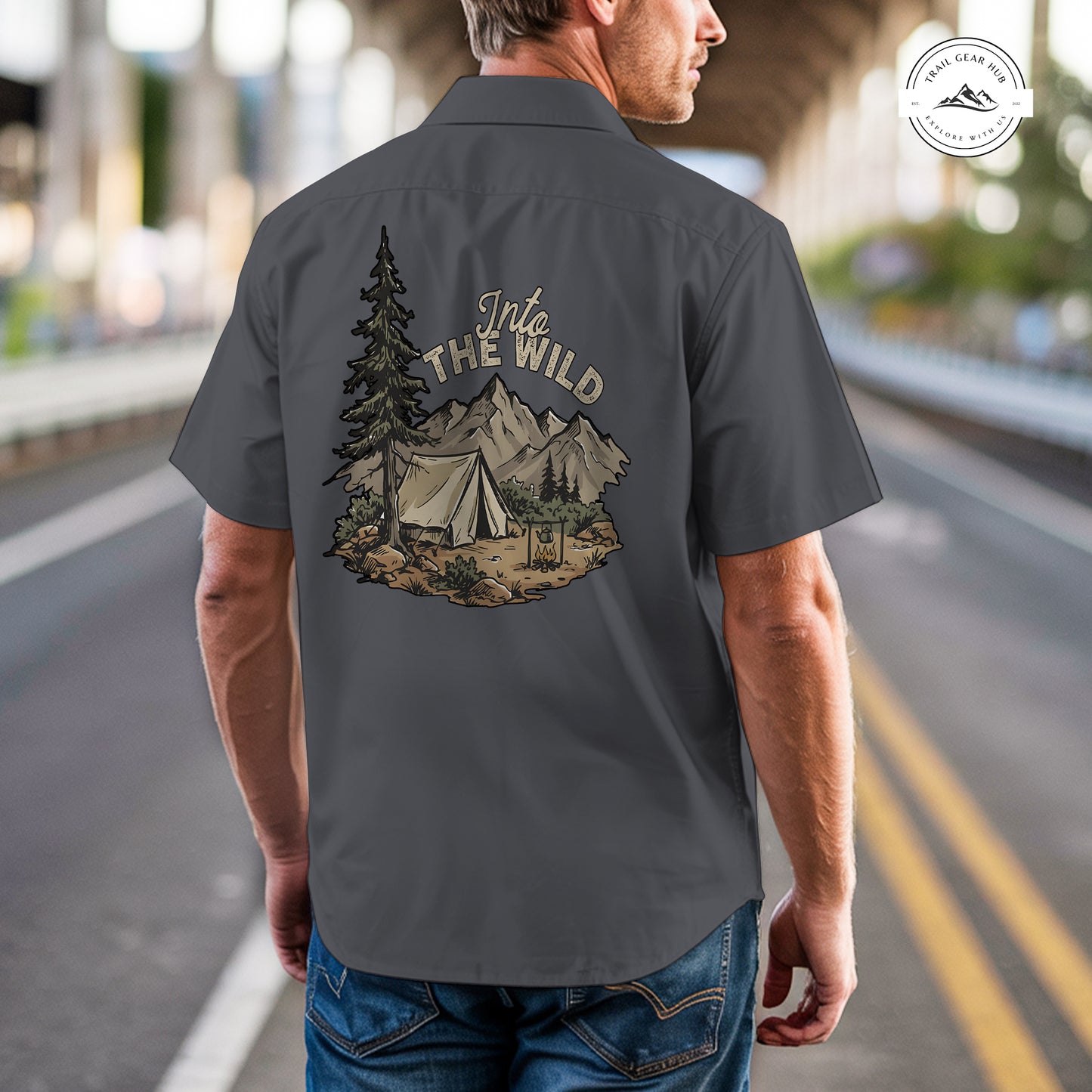 Trail Gear Hub Adventure Edition Men’s Short Sleeve Cargo Shirt TN04