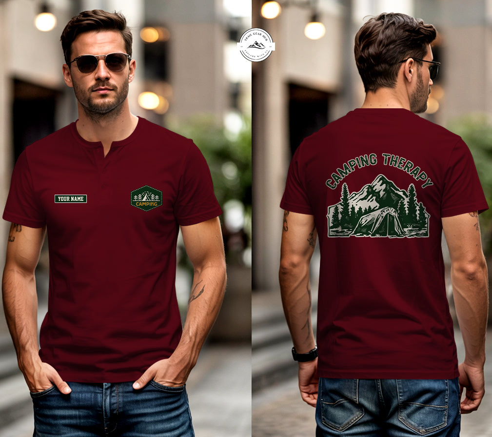 Campig Therapy Henley Shirt TN01