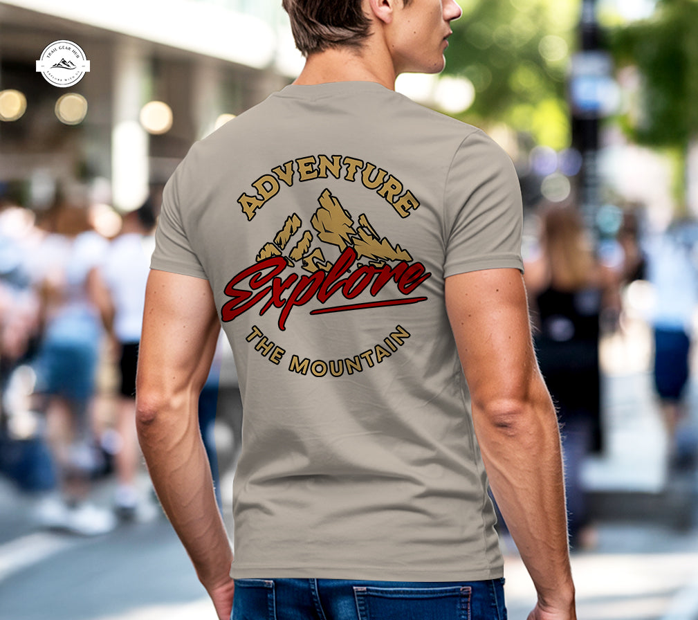 Adventure Explore The Mountain Outdoor Henley Shirt TN02