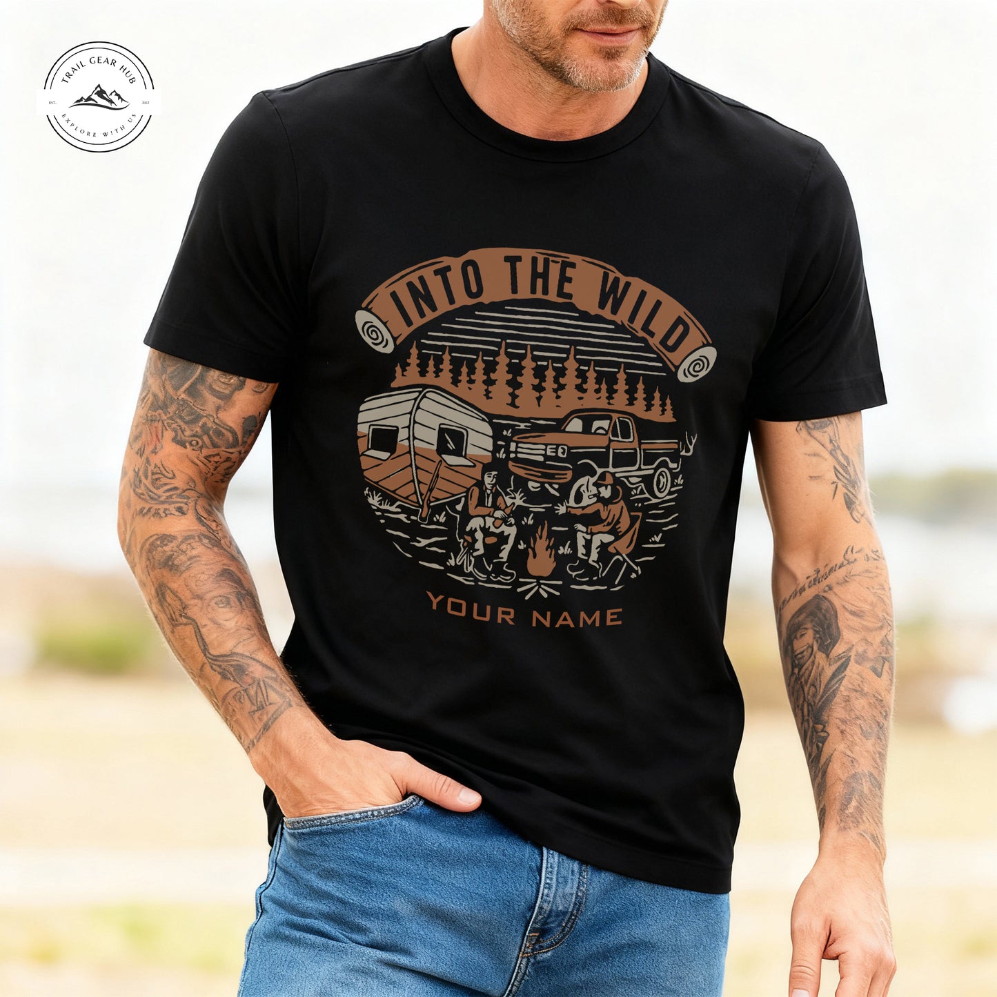 Trail Gear Hub Into The Wild Personalized T-Shirt TN03