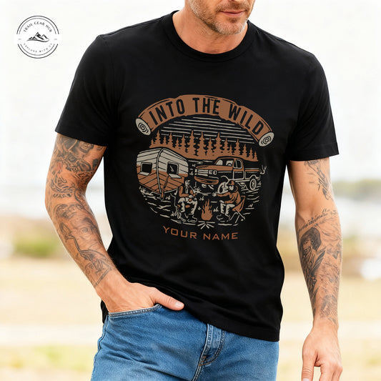 Trail Gear Hub Into The Wild Personalized T-Shirt TN03