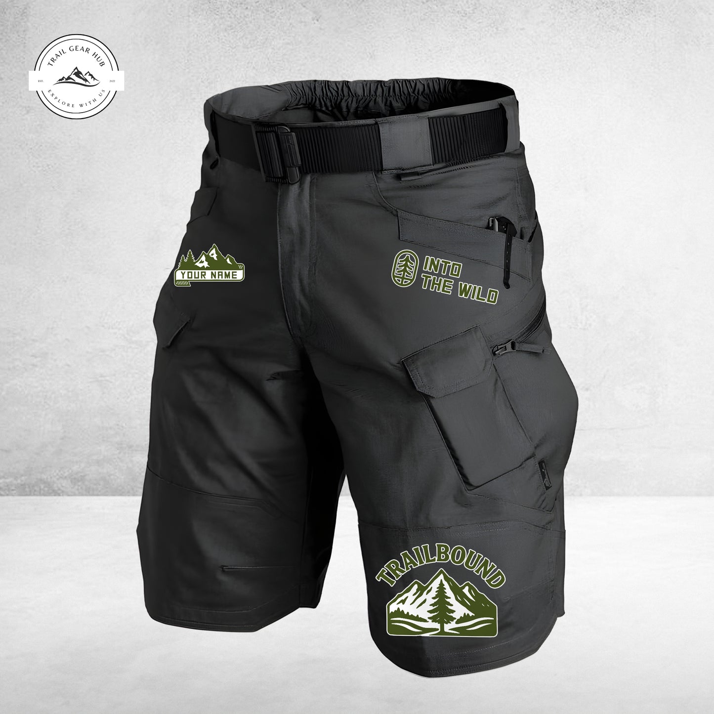 Trail Gear Hub Special Edition Front Pockets Men Shorts (Belt Not Included) TN05