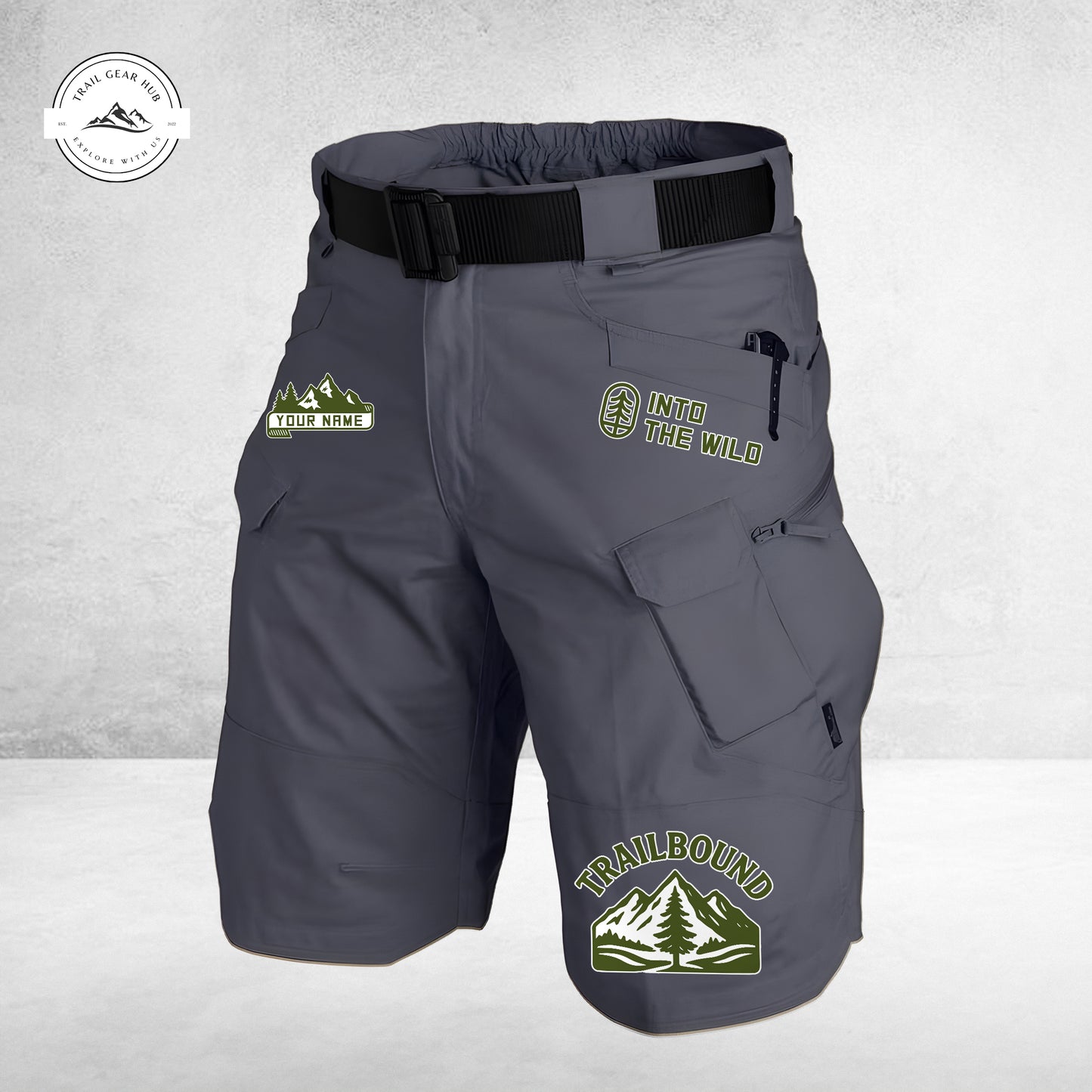 Trail Gear Hub Special Edition Front Pockets Men Shorts (Belt Not Included) TN05