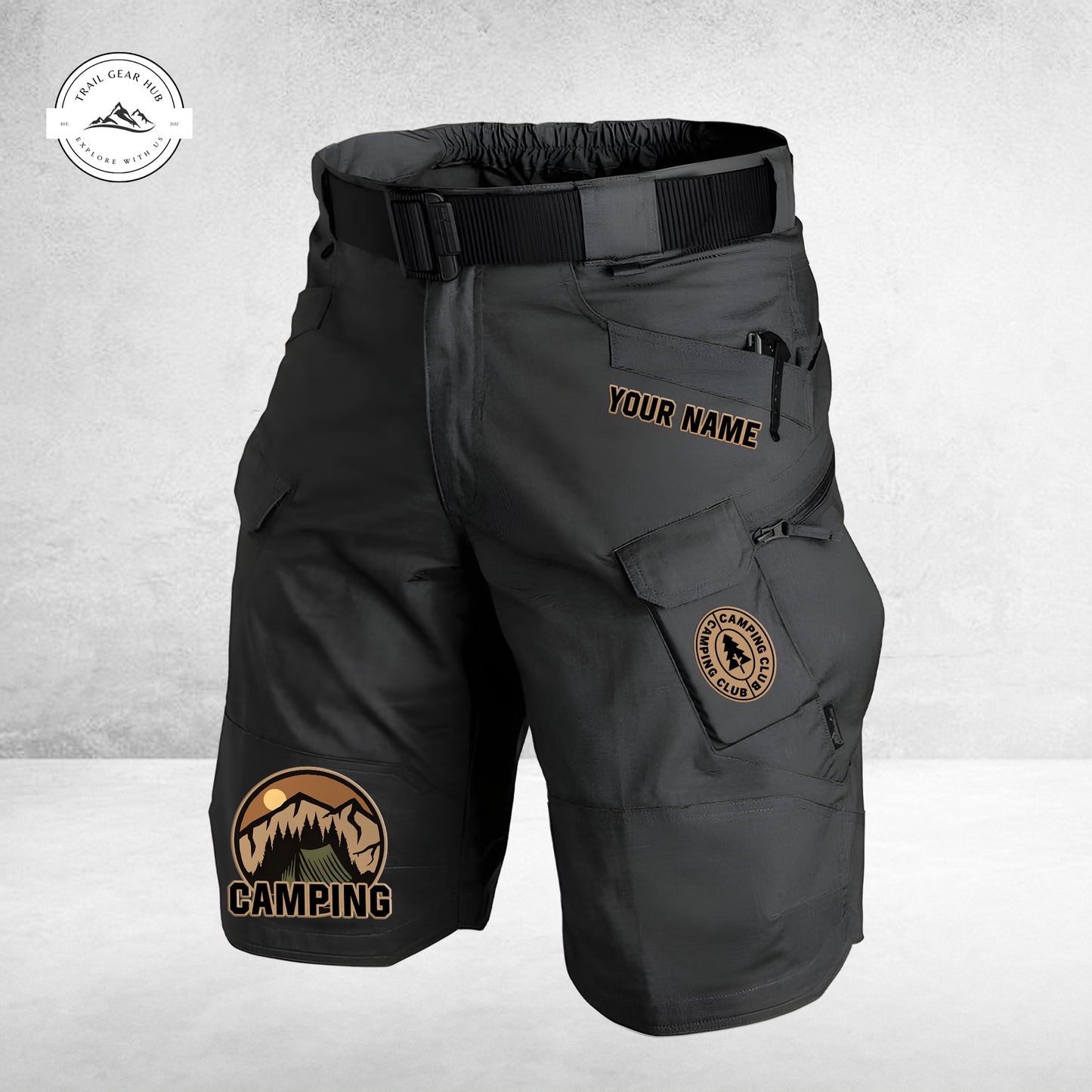 Trail Gear Hub Special Edition Front Pockets Men Shorts (Belt Not Included) TN06