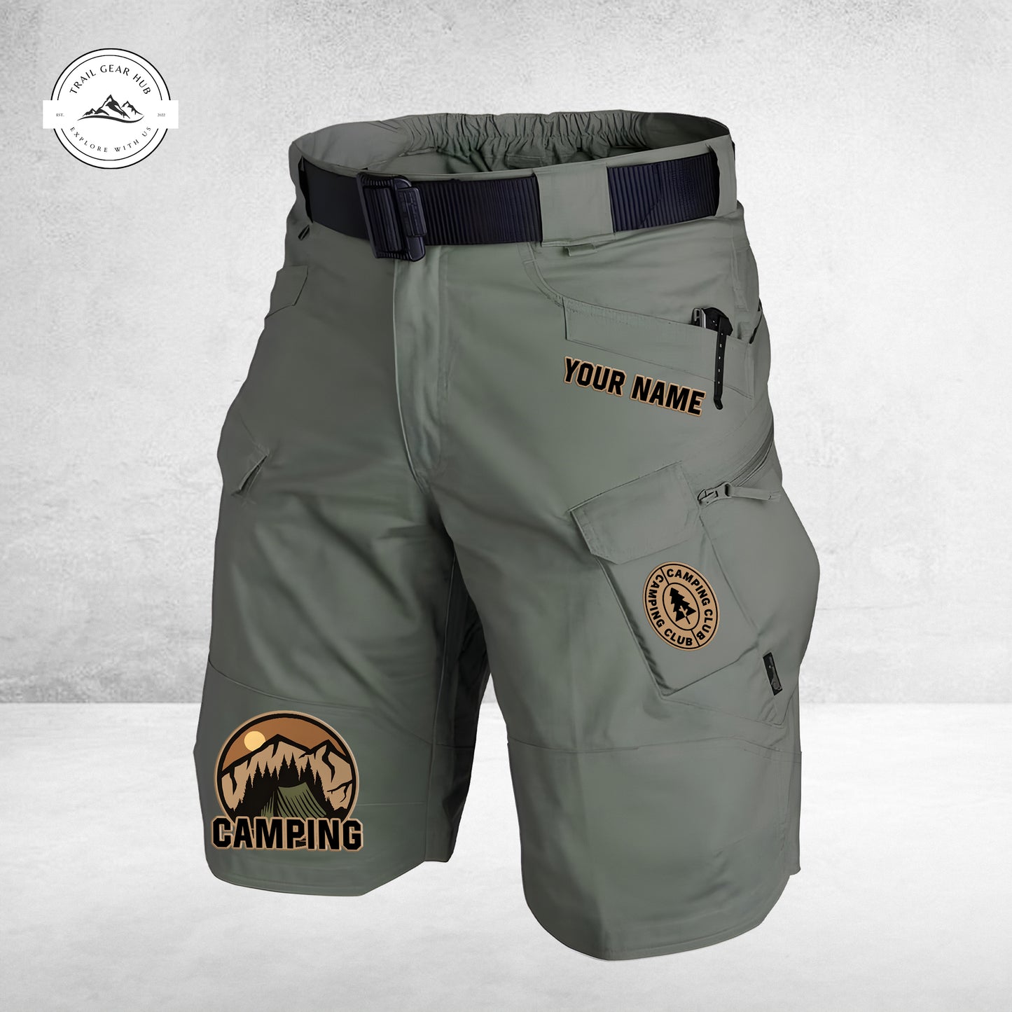 Trail Gear Hub Special Edition Front Pockets Men Shorts (Belt Not Included) TN06