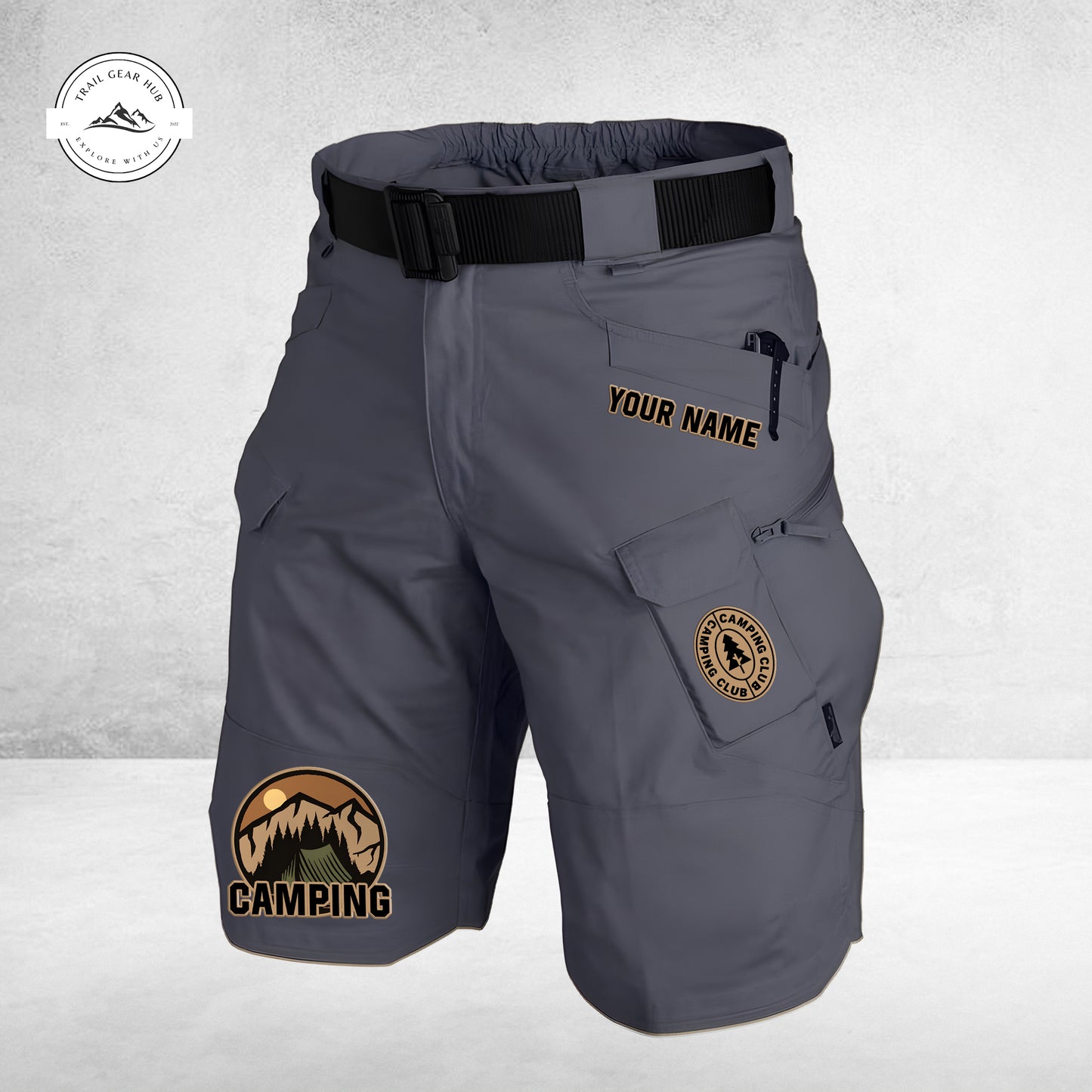 Trail Gear Hub Special Edition Front Pockets Men Shorts (Belt Not Included) TN06