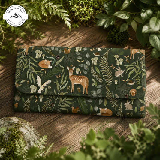 Woodland Animals Long Folding Wallet TN11