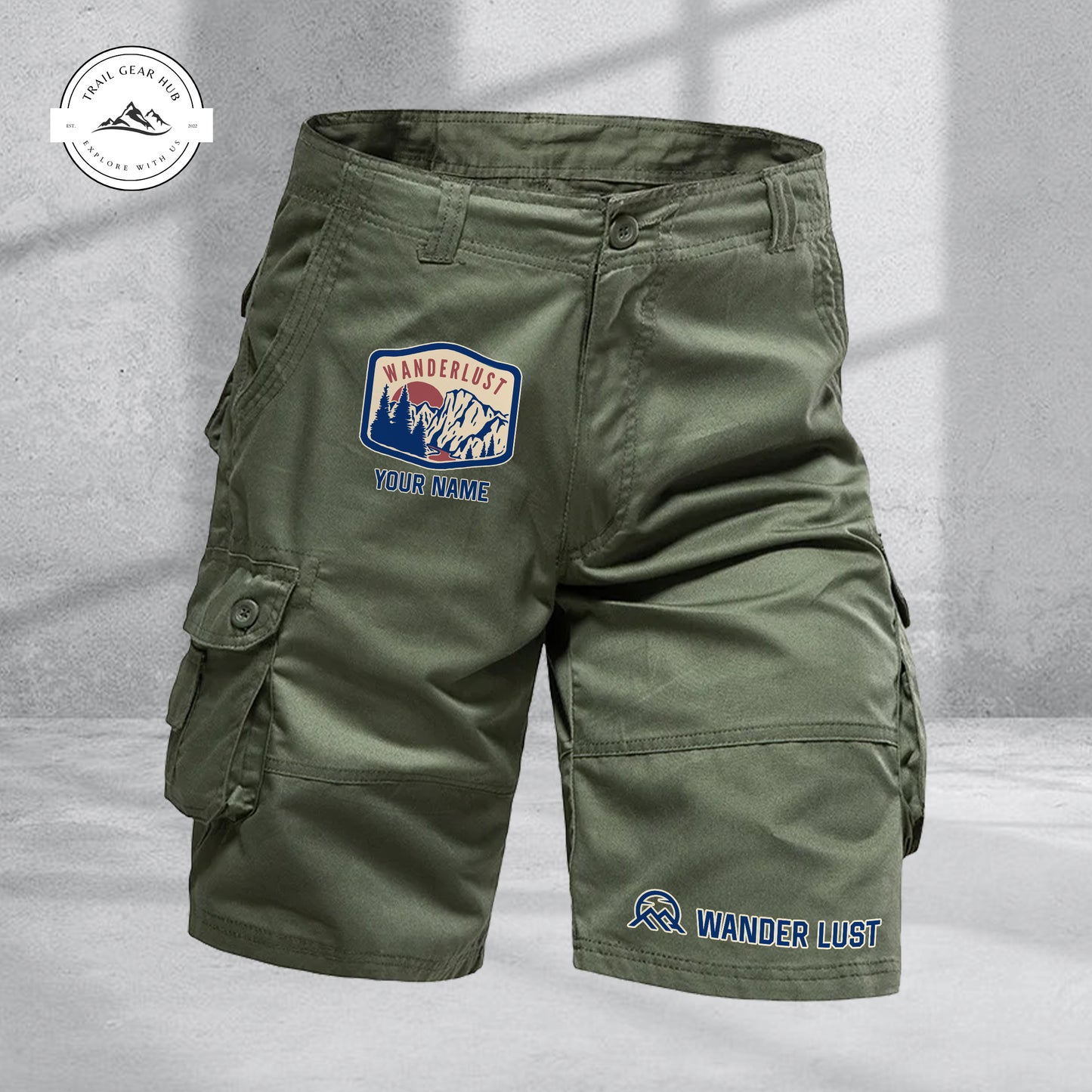 Trail Gear Hub Adventure Edition Multi-Pocket Cotton Sport Shorts TN08