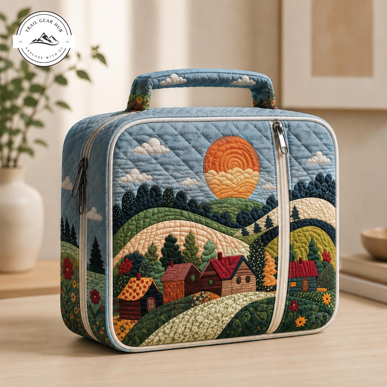 Beautiful Scenic Quilted Bible Cover TN10