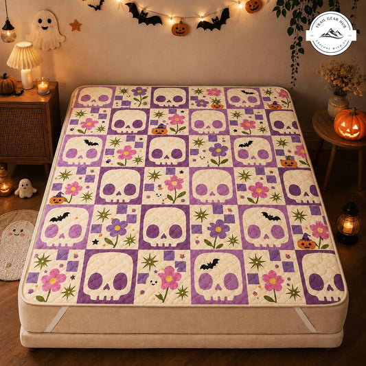 Pastel Goth Halloween Quilted Mattress Cover TN72QLTMTC