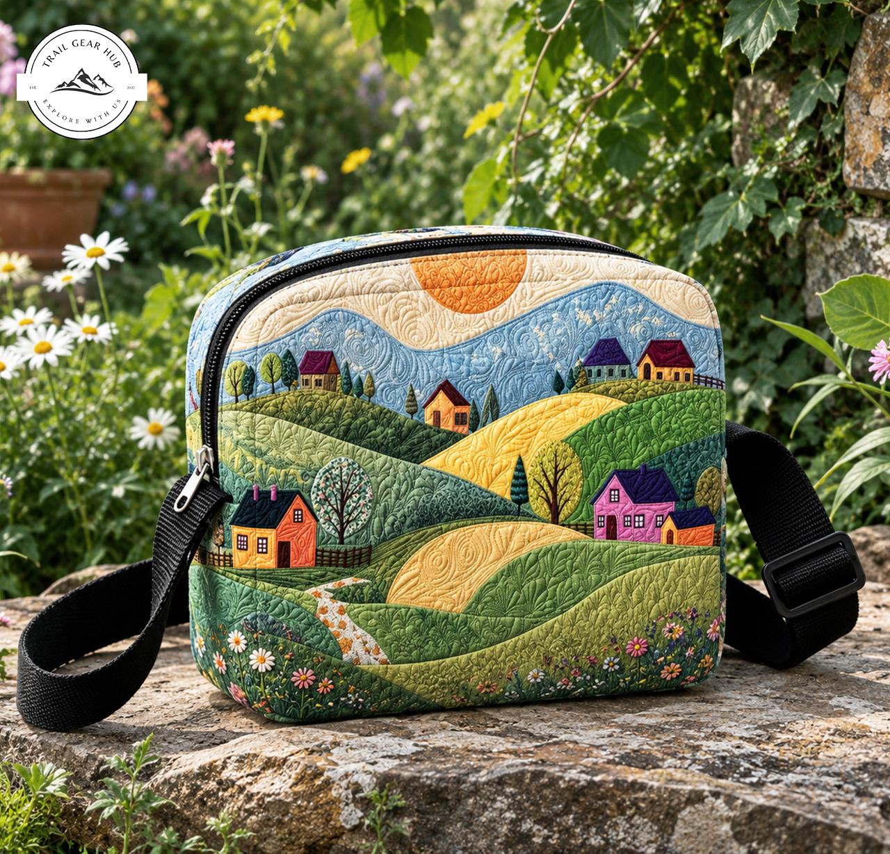 Landscape Quilted Crossbody Bag TN07
