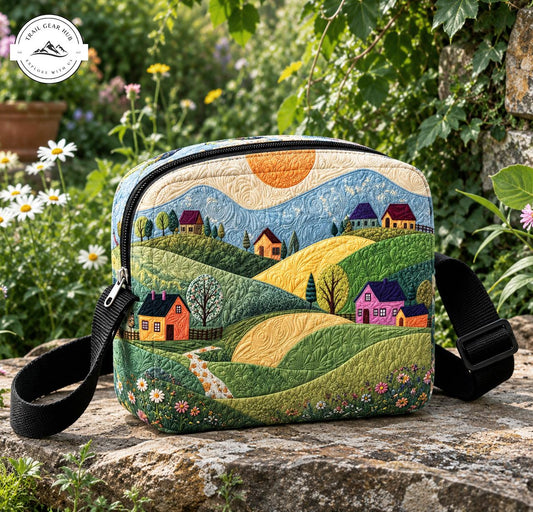 Landscape Quilted Crossbody Bag TN07