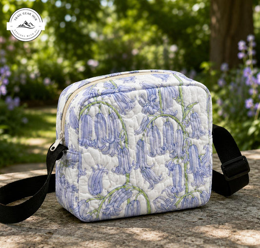 Bluebell Meadow Quilted Crossbody Bag TN09
