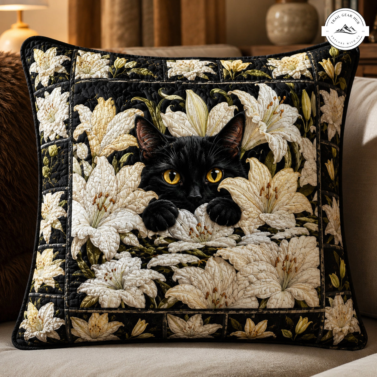 Lily Hideaway Quilted Pillow Cover TN02