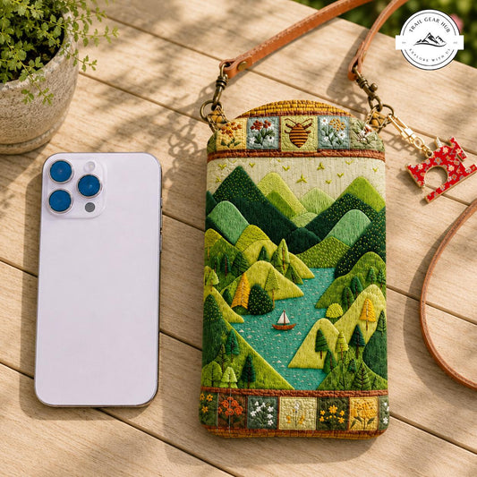 The Meadow & Lake Quilted Slim Phone Crossbody Bag TN06