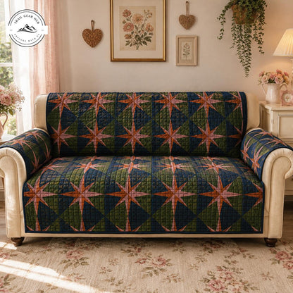Star Patchwork Quilted Seat Sofa TN16