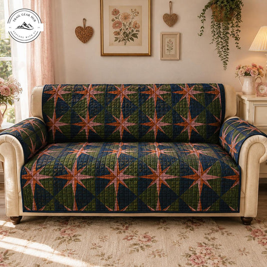 Star Patchwork Quilted Seat Sofa TN16