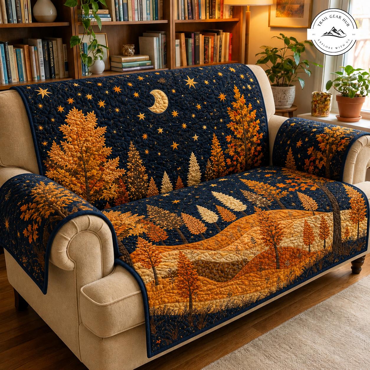 Autumn Forest Quilted Seat Sofa TN20