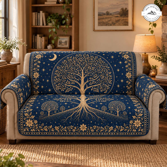 Celestial Moon & Stars Quilted Seat Sofa TN91