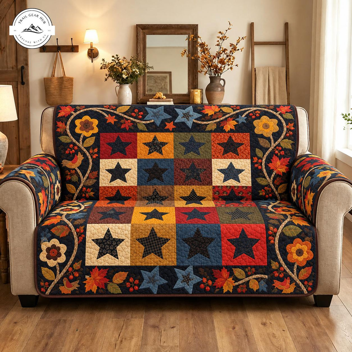 Autumn Star Quilted Seat Sofa TN146