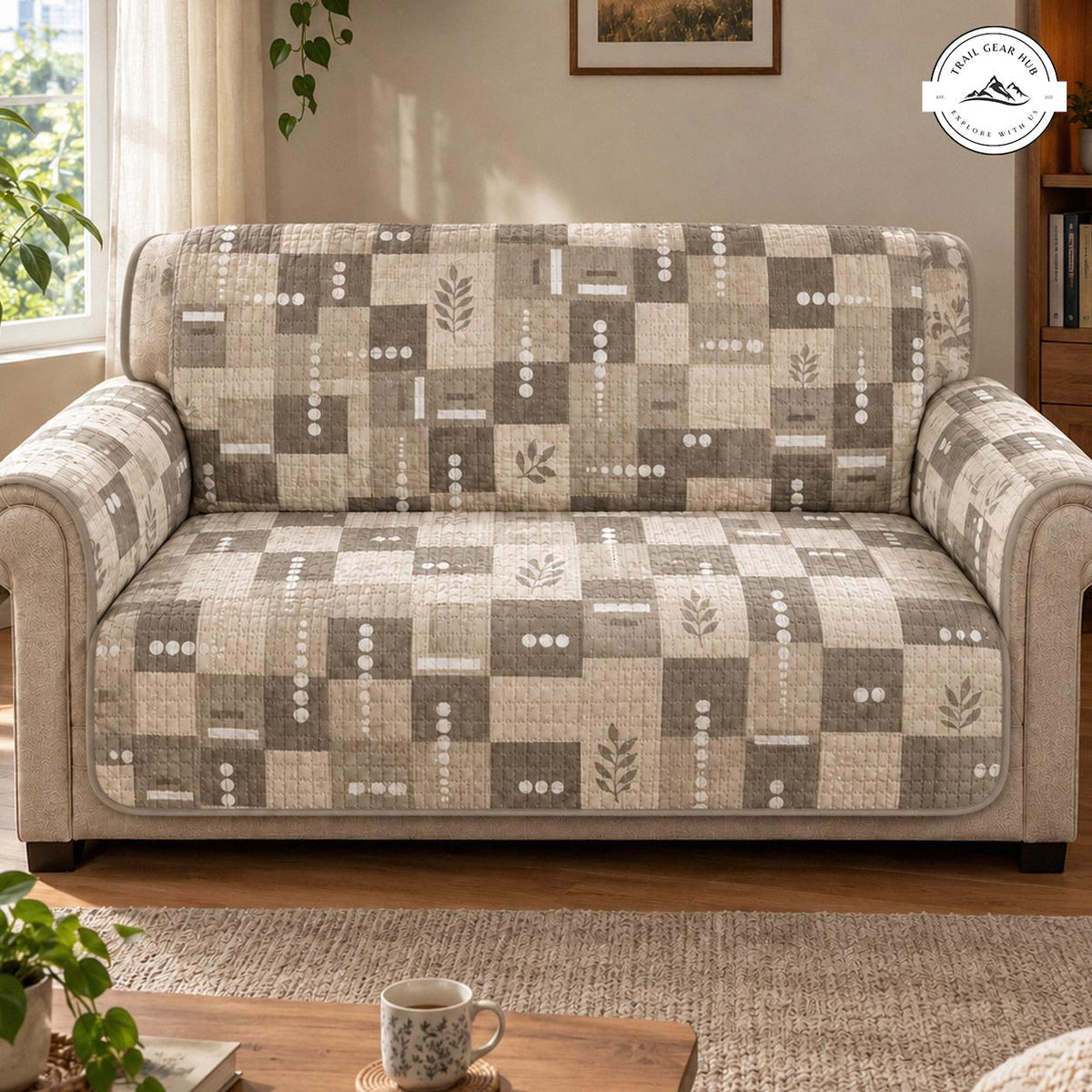 Modern Patchwork Quilted Seat Sofa TN182