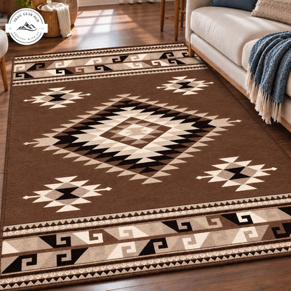 Cozy Boho Style Premium Faux Cashmere Area Rug TN227FCARUG