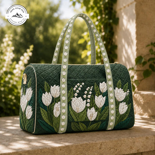 Tulip & Lily of the Valley Quilted Travel Bag TN05