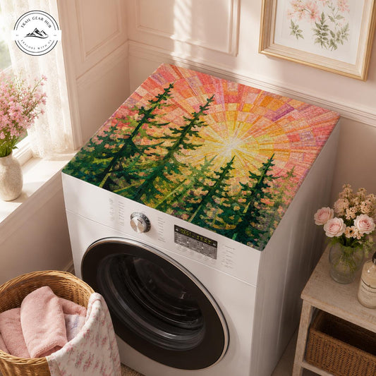 Forest Sunset Quilted Washing Machine Cover TN39QLTWMC
