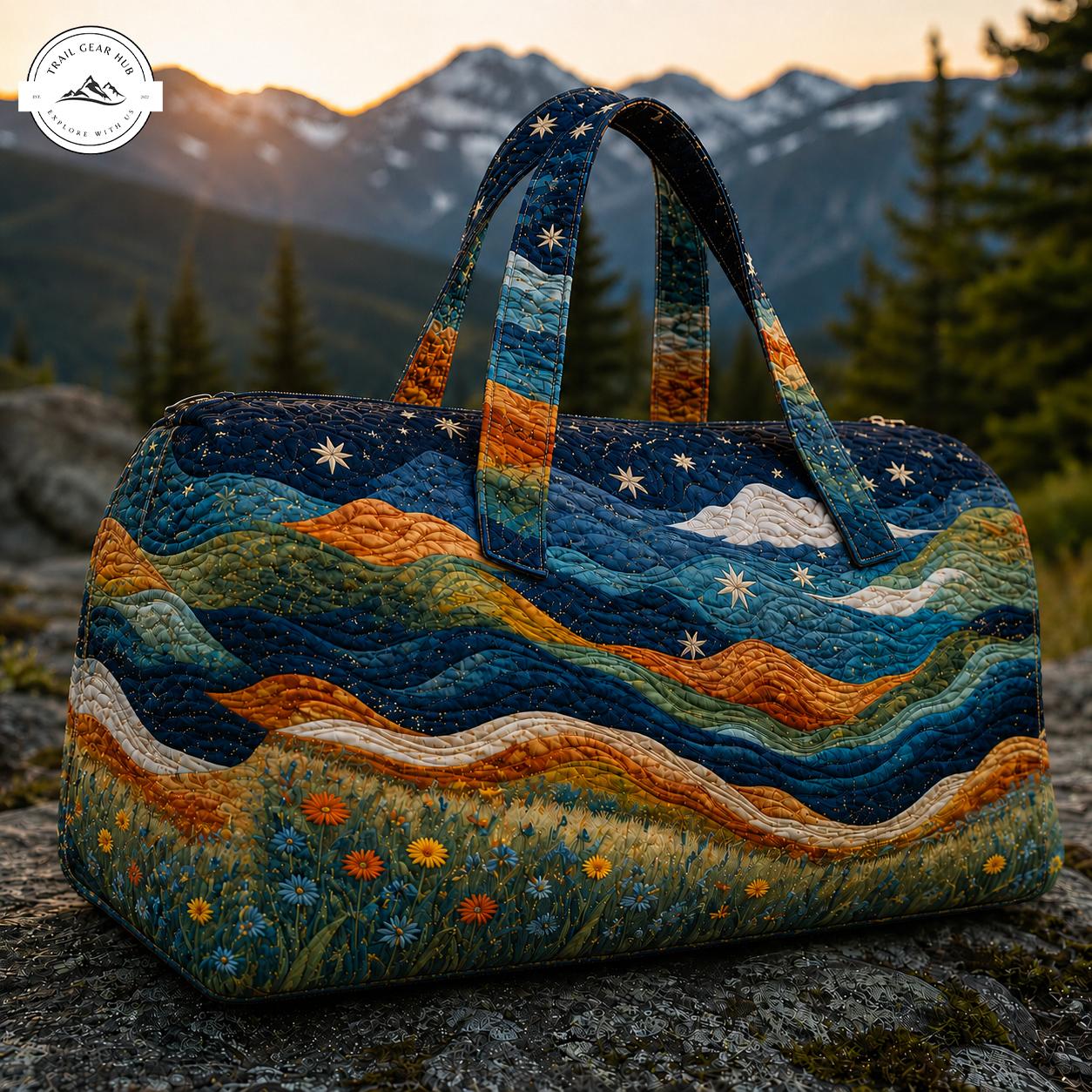 Mountain Landscape Quilted Duffle Bag TN26