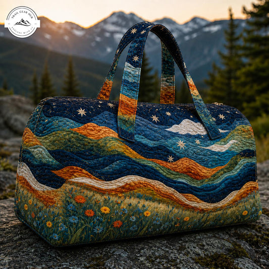 Mountain Landscape Quilted Duffle Bag TN26