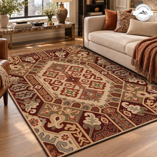 Southwestern Bohemian Area Rug TN09