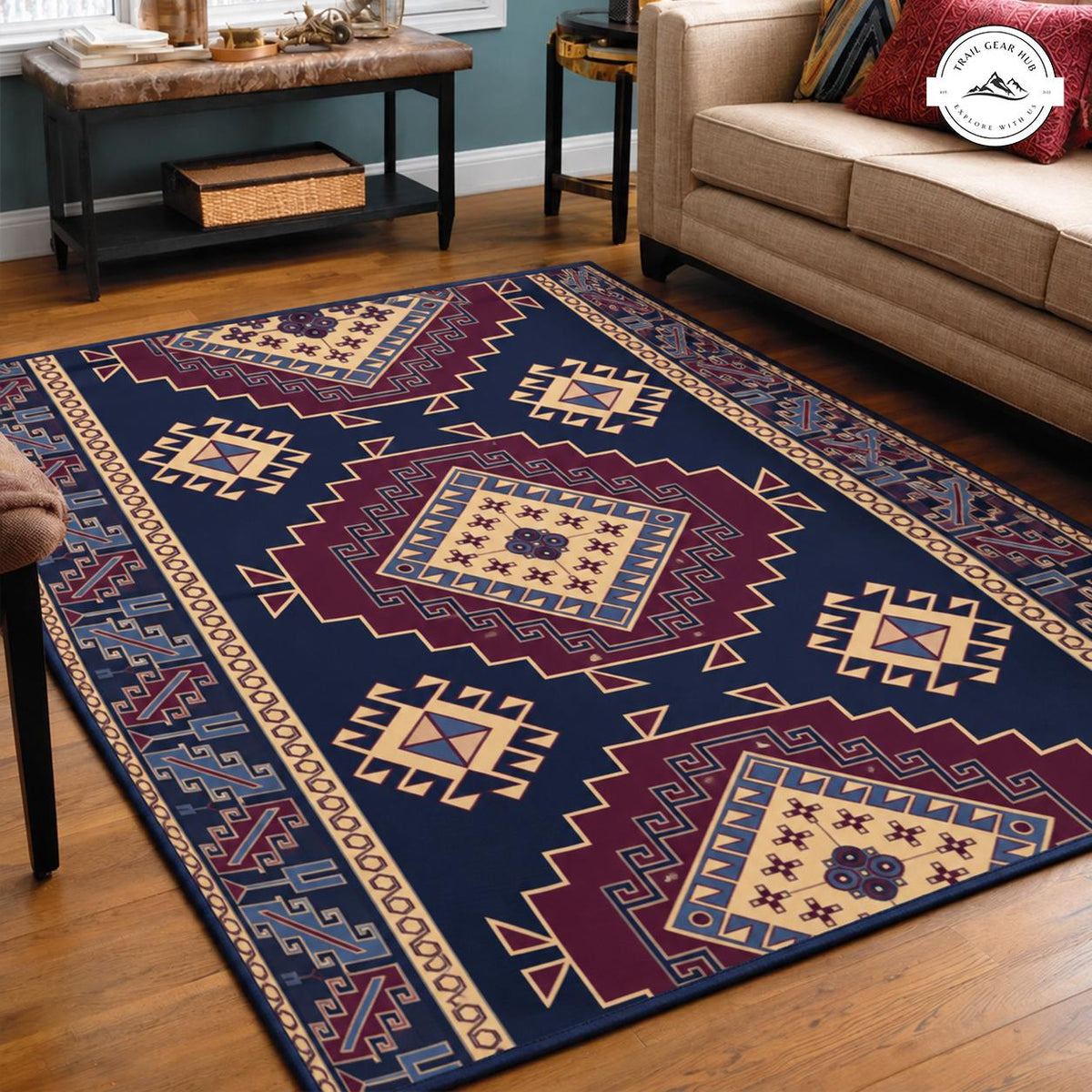 Rustic Native Pattern Area Rug TN10