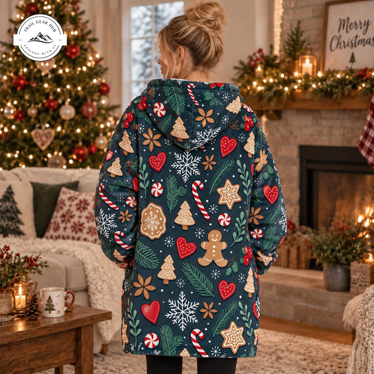 Festive Gingerbread & Cookie Snug Hoodie TN12