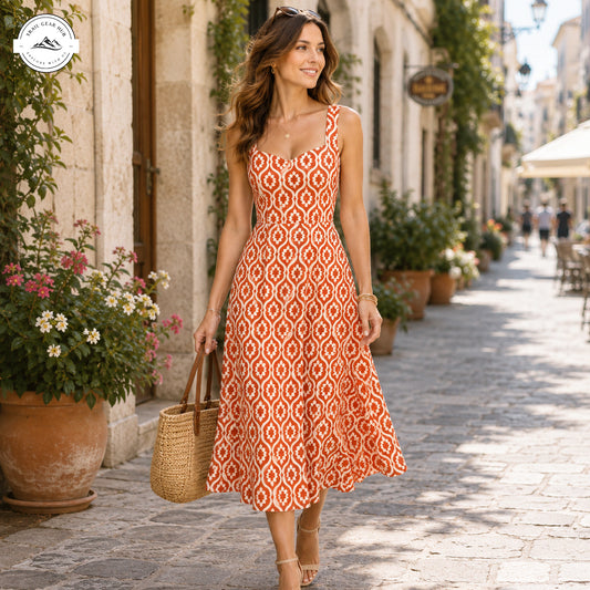 Boho Summer Women's Vest Dress TN01