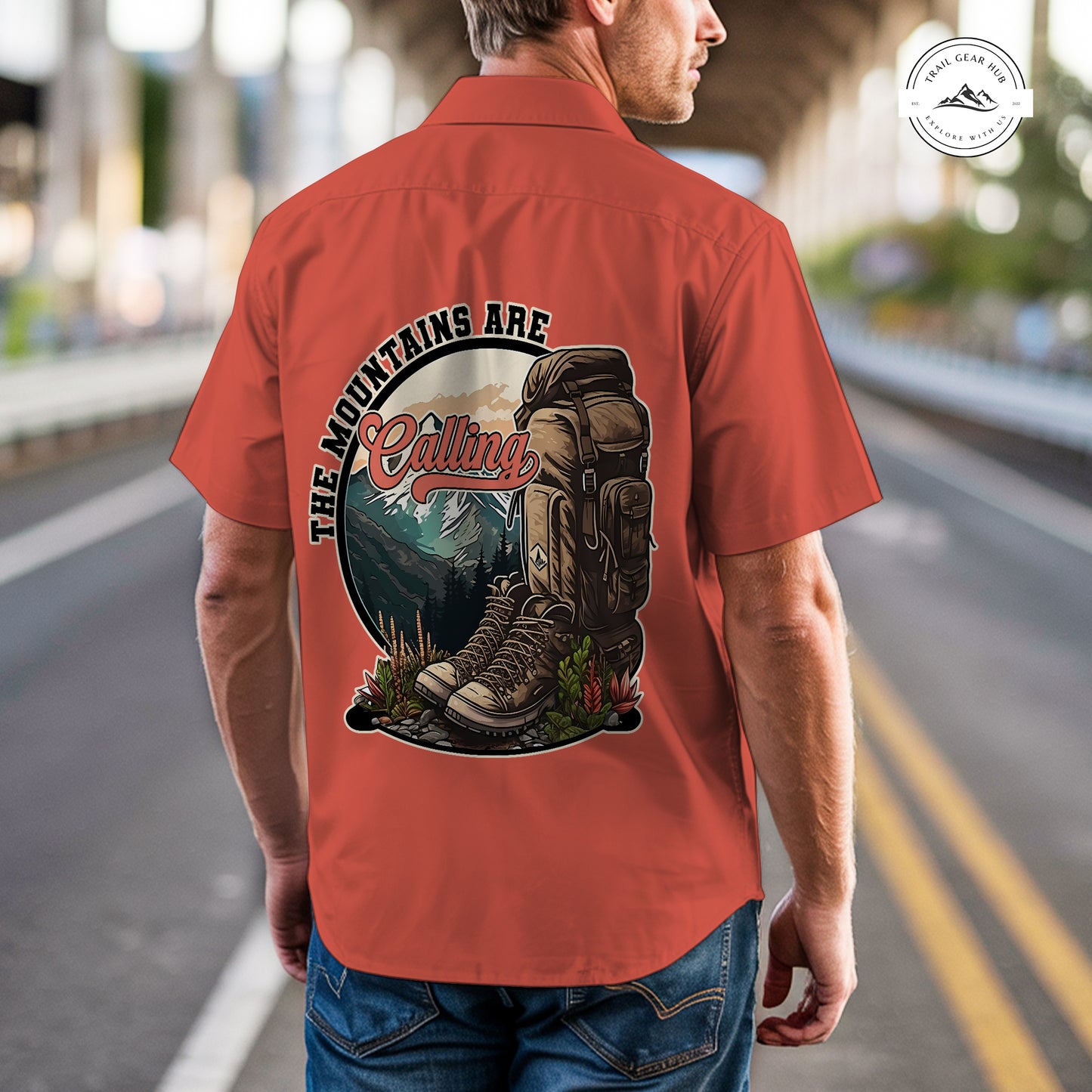 Trail Gear Hub Adventure Edition Men’s Short Sleeve Cargo Shirt TP02