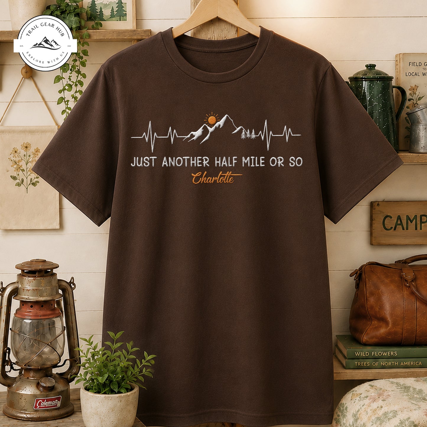 Just Another Half Mile Personalized Embroidered T-Shirt Sweatshirt Hoodie TP05