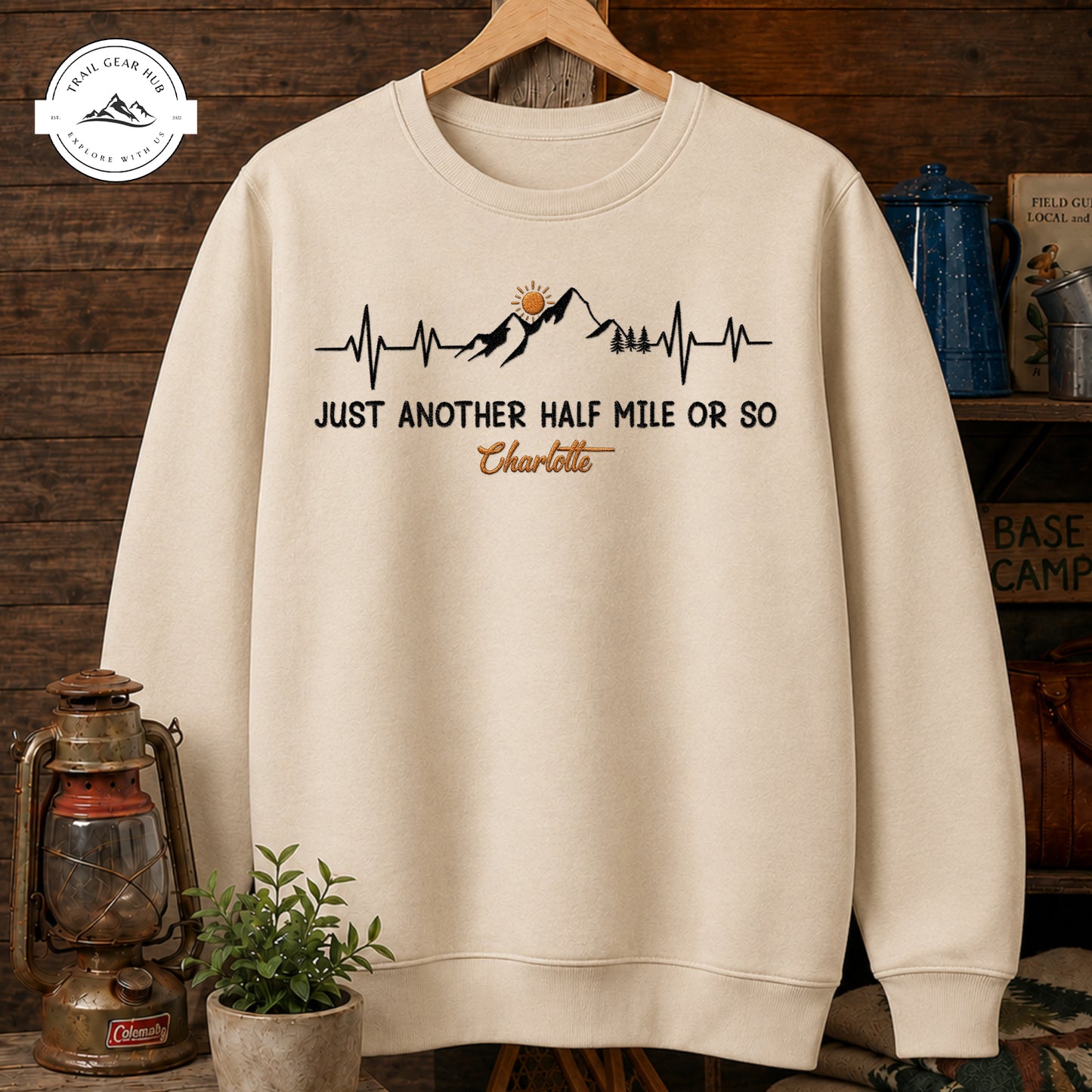 Just Another Half Mile Personalized Embroidered T-Shirt Sweatshirt Hoodie TP05