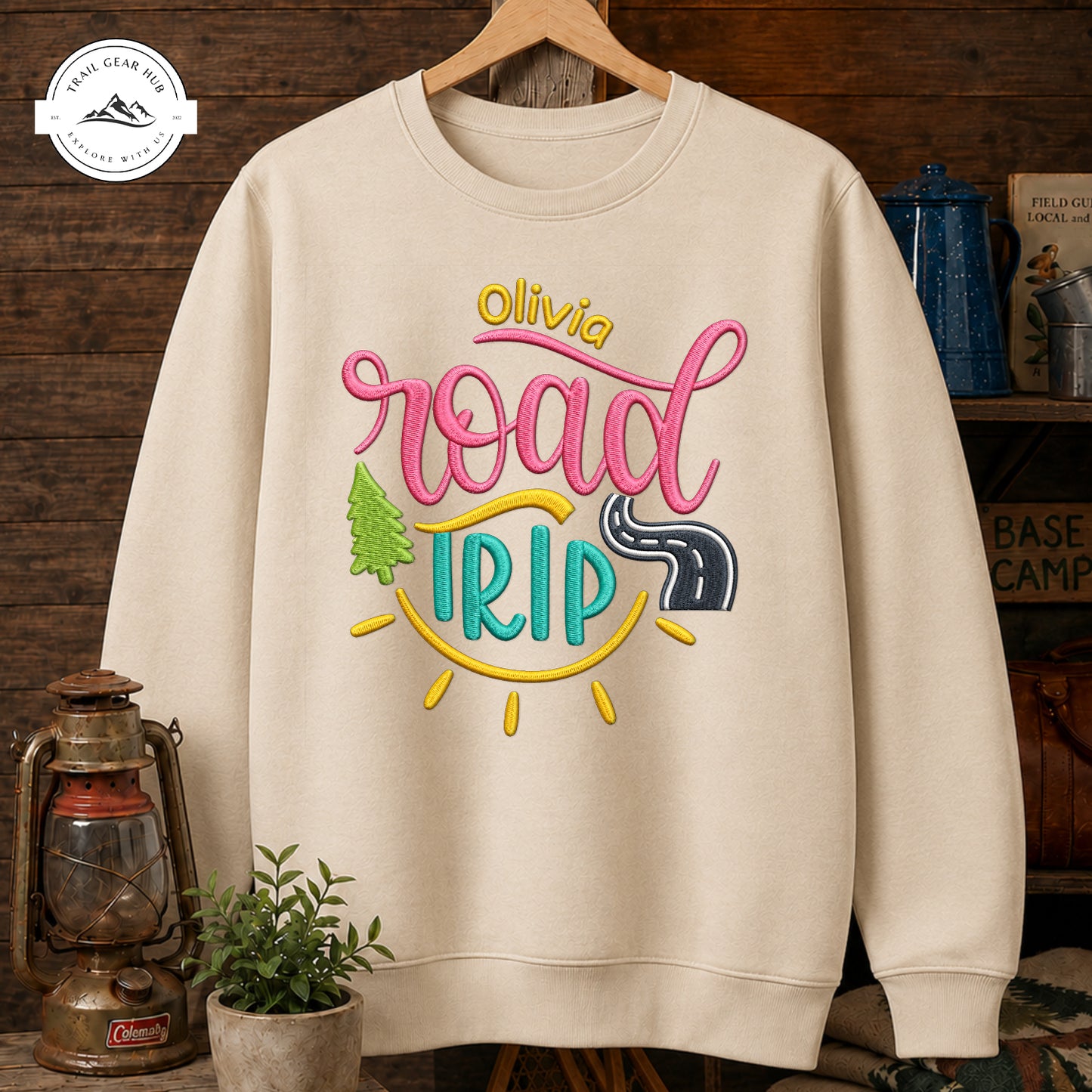Road Trip Personalized Embroidered T-Shirt Sweatshirt Hoodie TP06