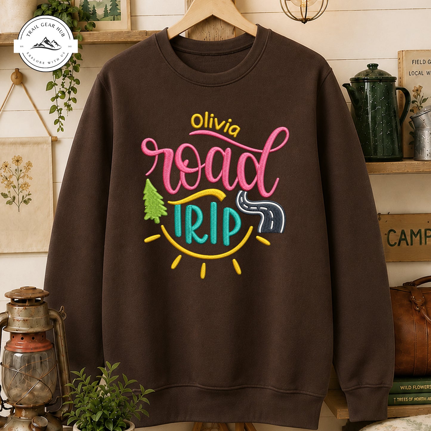 Road Trip Personalized Embroidered T-Shirt Sweatshirt Hoodie TP06