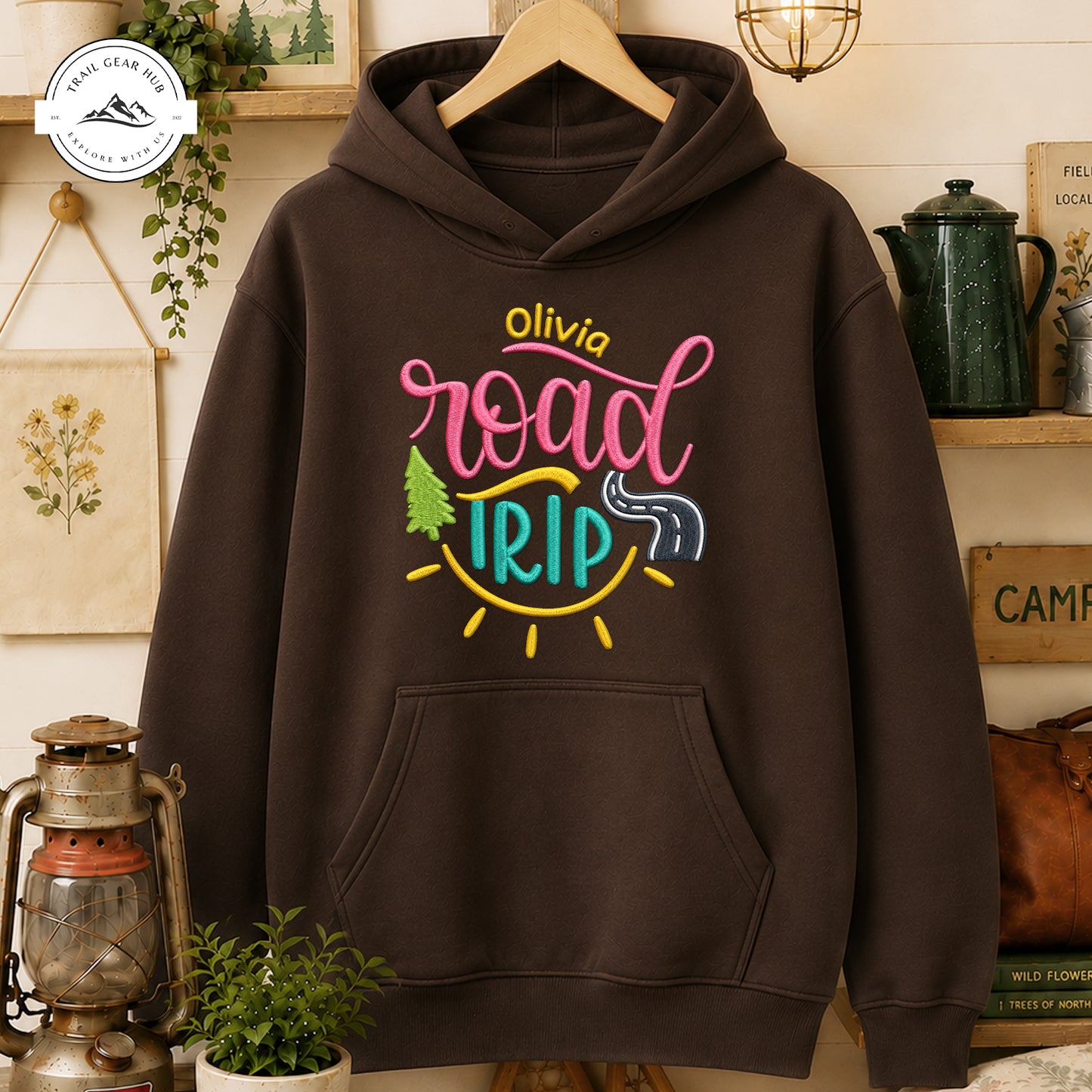 Road Trip Personalized Embroidered T-Shirt Sweatshirt Hoodie TP06
