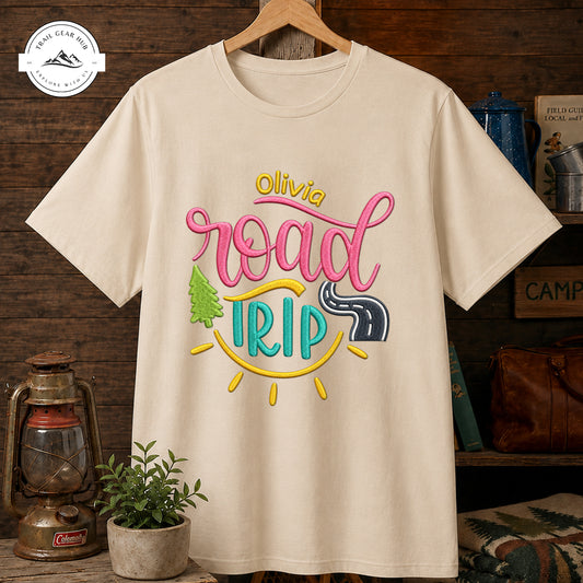 Road Trip Personalized Embroidered T-Shirt Sweatshirt Hoodie TP06